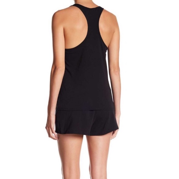 SET Calvin Klein Tank & Shorts pj Pajama Sleep Set in Black & Metallic Gold NWT - Picture 5 of 7